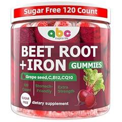 Beet Root Gummies with Nutrients, 120 Count