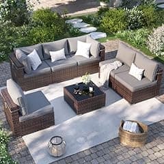 VONZOY Patio Furniture Set 7-Piece