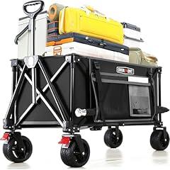 Overmont Foldable Wagon with All-Terrain Wheels