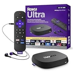 Roku Ultra Streaming Device with Voice Remote Pro