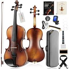 AKLOT Full Size Flamed Maple Violin Kit