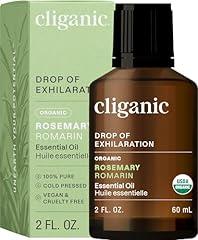 Cliganic Organic Rosemary Essential Oil, 2oz