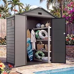 Quictent Outdoor Resin Storage Shed 6x4 FT