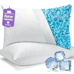 PlushHavenCloud Adjustable Cooling Memory Foam Pillows