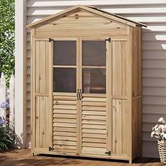 GarveeLife Wooden Patio Storage Shed