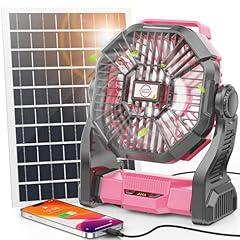 Solar Fan with LED Lantern and Power Bank