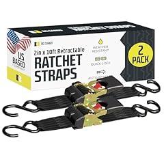 DC Cargo Mall Retractable Ratchet Strap 2-Pack