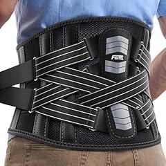 FEATOL Lumbar Support Back Brace Gray L