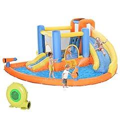 Outsunny Kids Bounce House with Slide and Pool