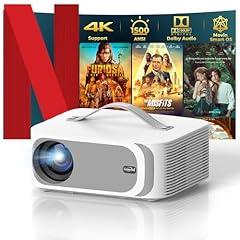 Lisowod 4K Smart Projector with WiFi 6