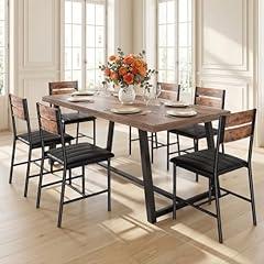 IRONCK 7-Piece Dining Table Set