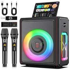 PPMIC Portable Karaoke Machine with Wireless Mics