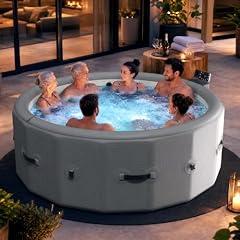 Inflatable Hot Tub Spa for 6, App-Controlled