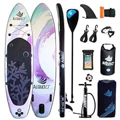 AISUNSS Inflatable Paddle Board with Accessories