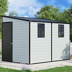 Jocisland Resin Lean-to Shed with Floor