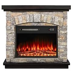 BOSSIN 36" Electric Fireplace with Mantel