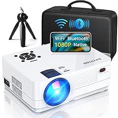 Dxyiitoo Native 1080P WiFi Bluetooth Projector