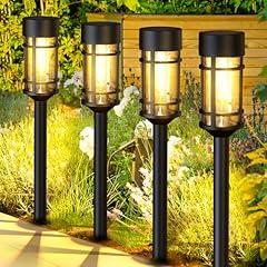 ILANCK Solar Pathway Lights Outdoor 8 Pack