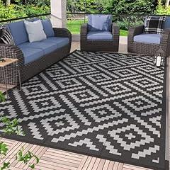 GENIMO Outdoor Waterproof Reversible Rug 5'x8'