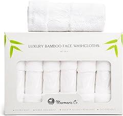 Marmaris Co. Luxury Bamboo & Cotton Wash Cloths Set