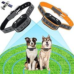WIEZ GPS Wireless Dog Fence for 2 Dogs, Electric Dog Fence, Range 65-3281ft, Adjustable Warning Strength, Rechargeable, Pet Containment System, Harmless and Suitable for Most of Dogs