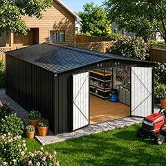 MNLR Large Metal Storage Shed 10x14 FT