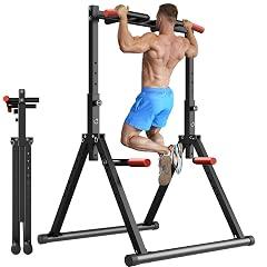 WATBKHE Foldable Power Tower Pull Up Bar