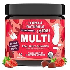 Llama Naturals Real Fruit Gummy Vitamins for Kids