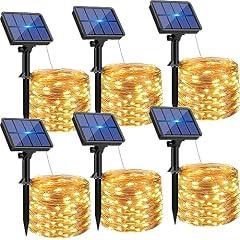 Btfarm Solar String Lights, 480 LED, Warm White