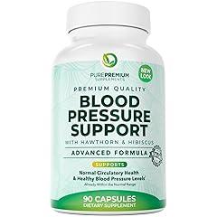 PurePremium Blood Pressure Support with Hawthorn Berry and Hibiscus