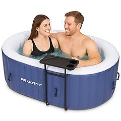 RELXTIME Oval Inflatable Hot Tub for 2