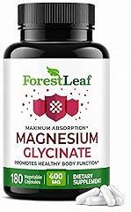 ForestLeaf Magnesium Glycinate 400mg Supplement