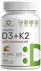 Sunshine Vitamin D3 10000 IU with K2 MK7