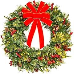 Best Choice Pre-Lit Christmas Wreath 30in