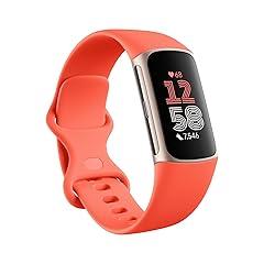 Fitbit Charge 6 Fitness Tracker - Gold/Red