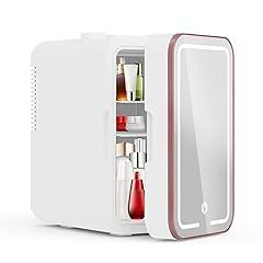 YLFU Mini Skincare Fridge with LED Mirror