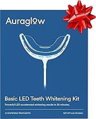 AURAGLOW Teeth Whitening Kit with LED Light