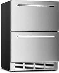 Electactic 24 Inch Double Drawer Beverage Refrigerator