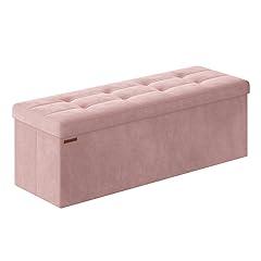 SONGMICS Foldable Storage Ottoman Bench ULSF277R01