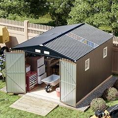 BreezZ 10x12ft Metal Garden Storage Shed