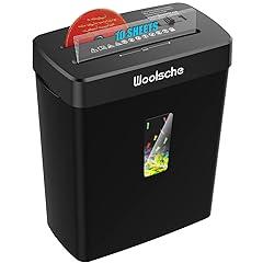 Woolsche 10-Sheet Cross Cut Paper Shredder