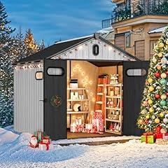 YITAHOME 8x8ft Resin Outdoor Storage Shed