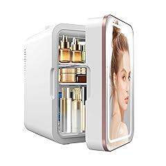 YLFU Skincare Mini Fridge with LED Mirror