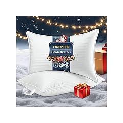 COZSINOOR Goose Feather Pillows Queen Size Set