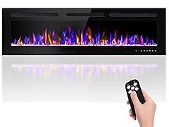 BETELNUT 60 Electric Fireplace Wall Mounted Heater