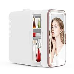 YLFU Mini Skincare Fridge with LED Mirror