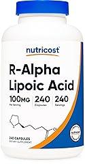 Nutricost R-Alpha Lipoic Acid 100mg, 240 Veggie, Non-GMO, Gluten Free