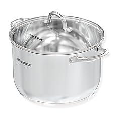 Sunhouse 11 Quart Stainless Steel Stock Pot