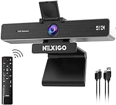 NexiGo N950P 4K Zoomable Webcam with Remote Control