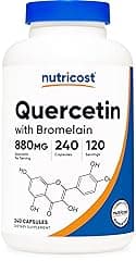 Nutricost Quercetin 880mg with Bromelain, 240 Vegetarian